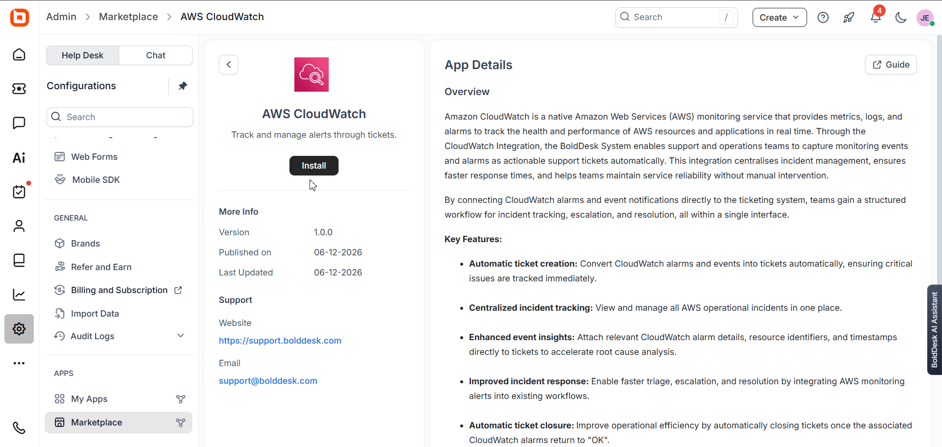 AWS-CloudWatch-Integration