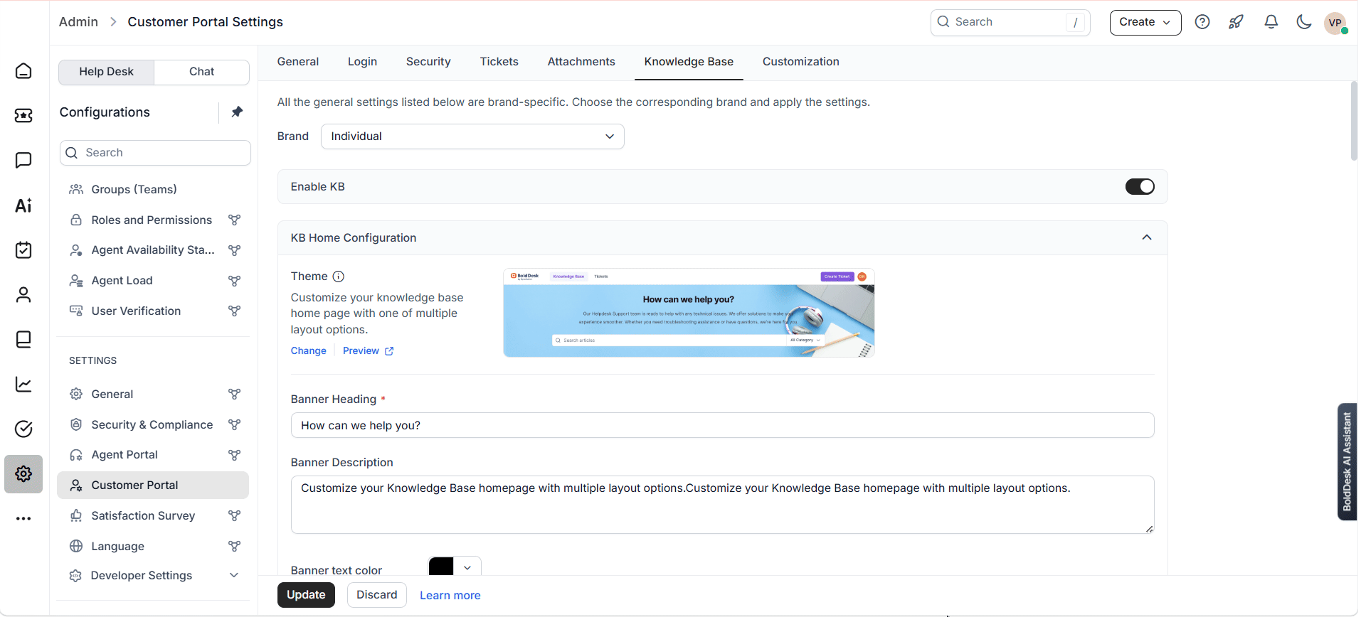 Homepage-Customization