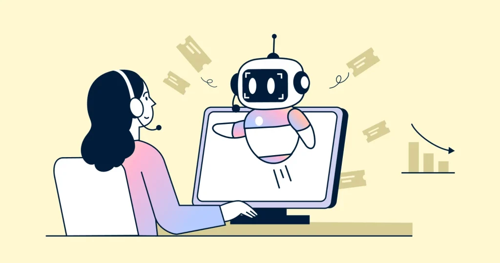 How to reduce support tickets with AI chatbot automation, self-service support, and improved customer assistance