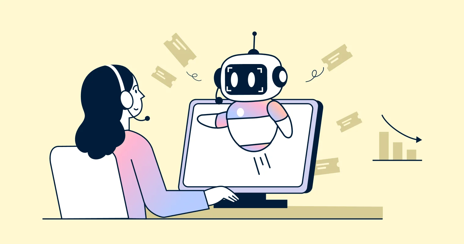 How to reduce support tickets with AI chatbot automation, self-service support, and improved customer assistance